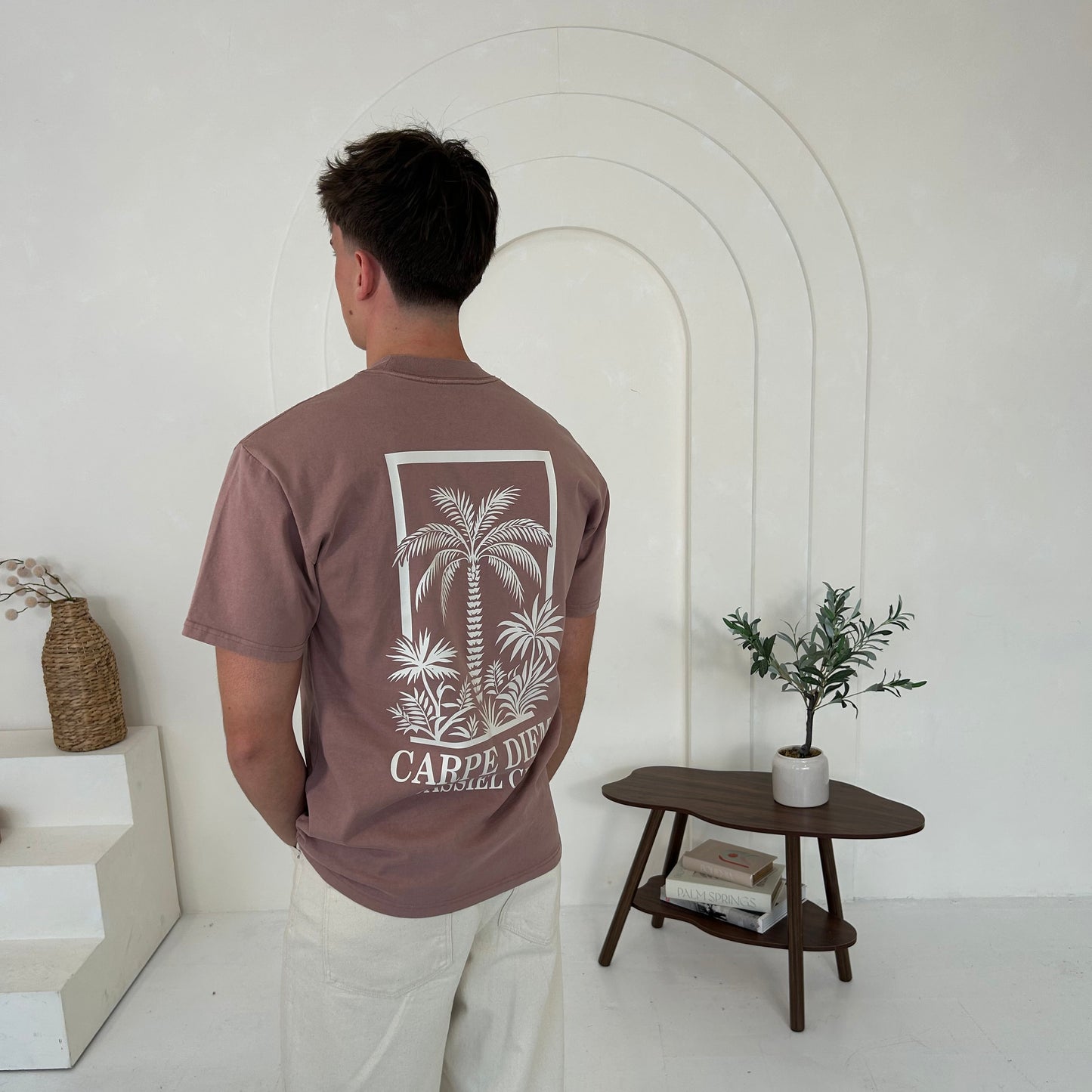 Cassiel Carpe Diem Faded Pink Tee