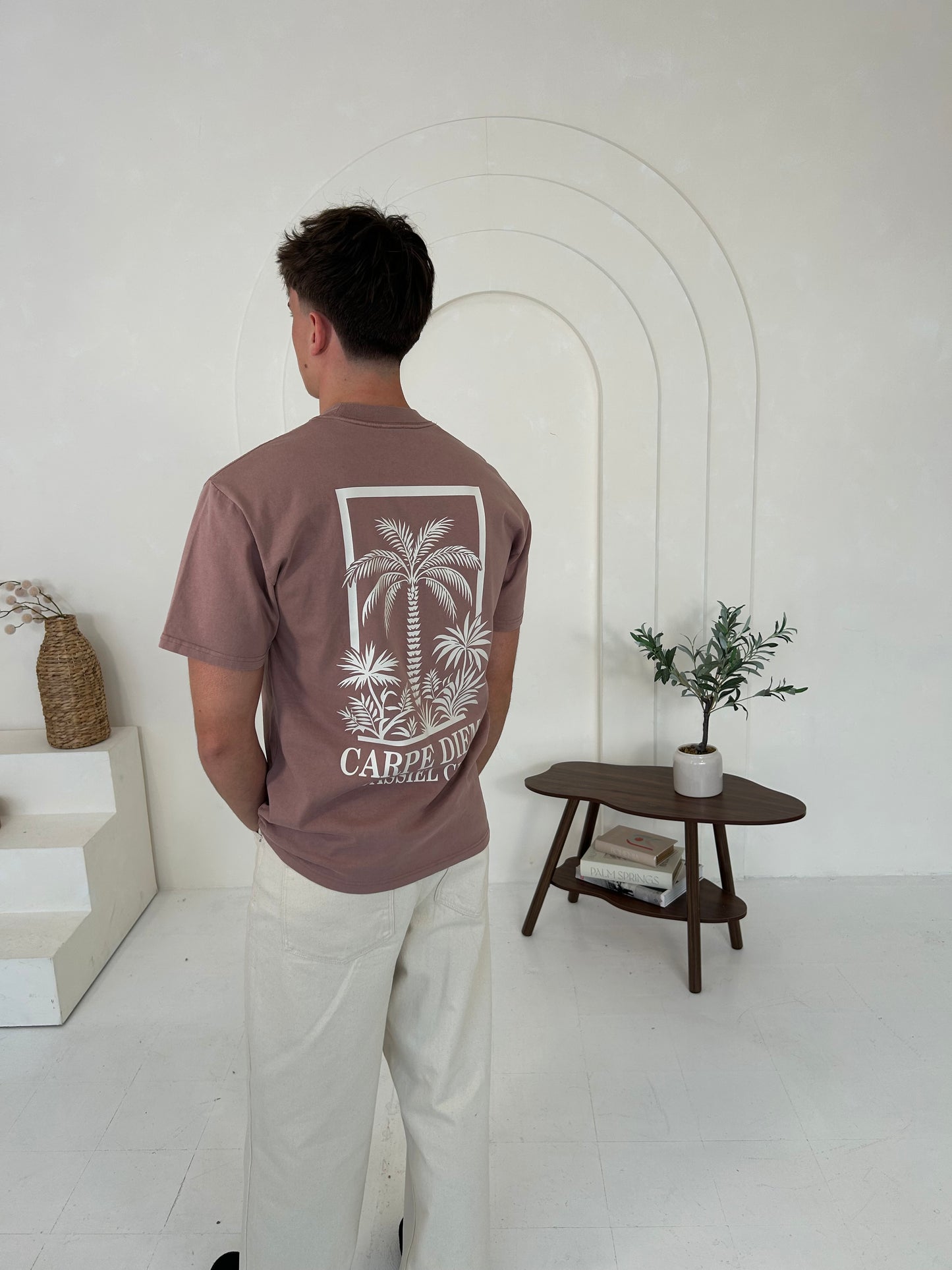 Cassiel Carpe Diem Faded Pink Tee