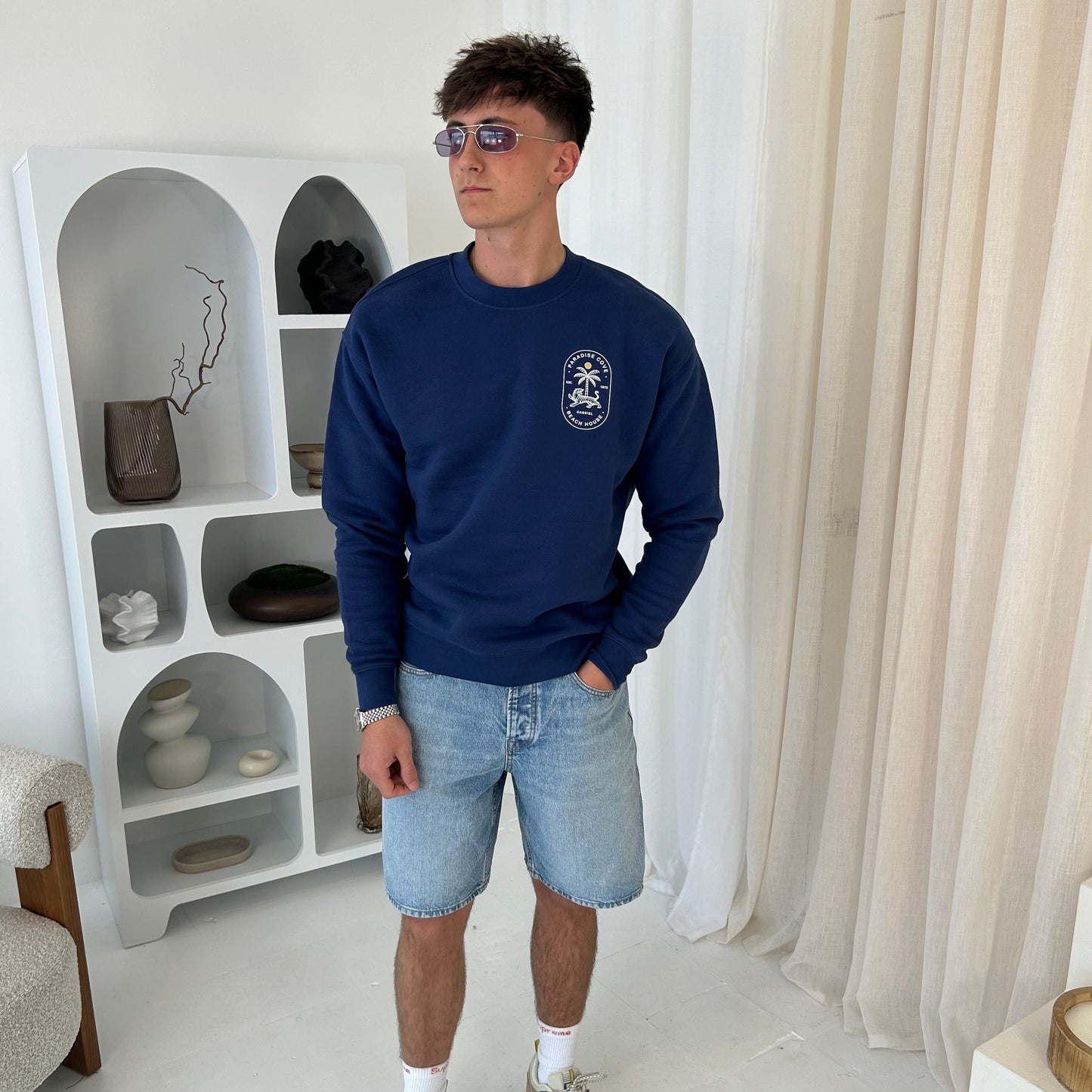 Cassiel Paradise Cove Blue Sweatshirt