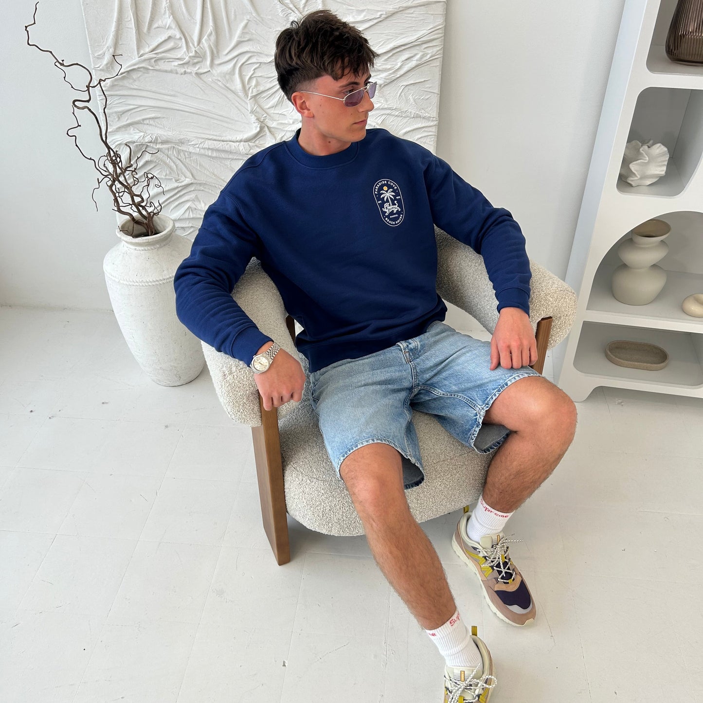 Cassiel Paradise Cove Blue Sweatshirt