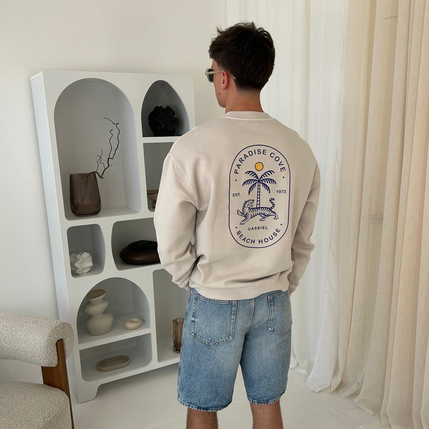Cassiel Paradise Cove Bone Sweatshirt