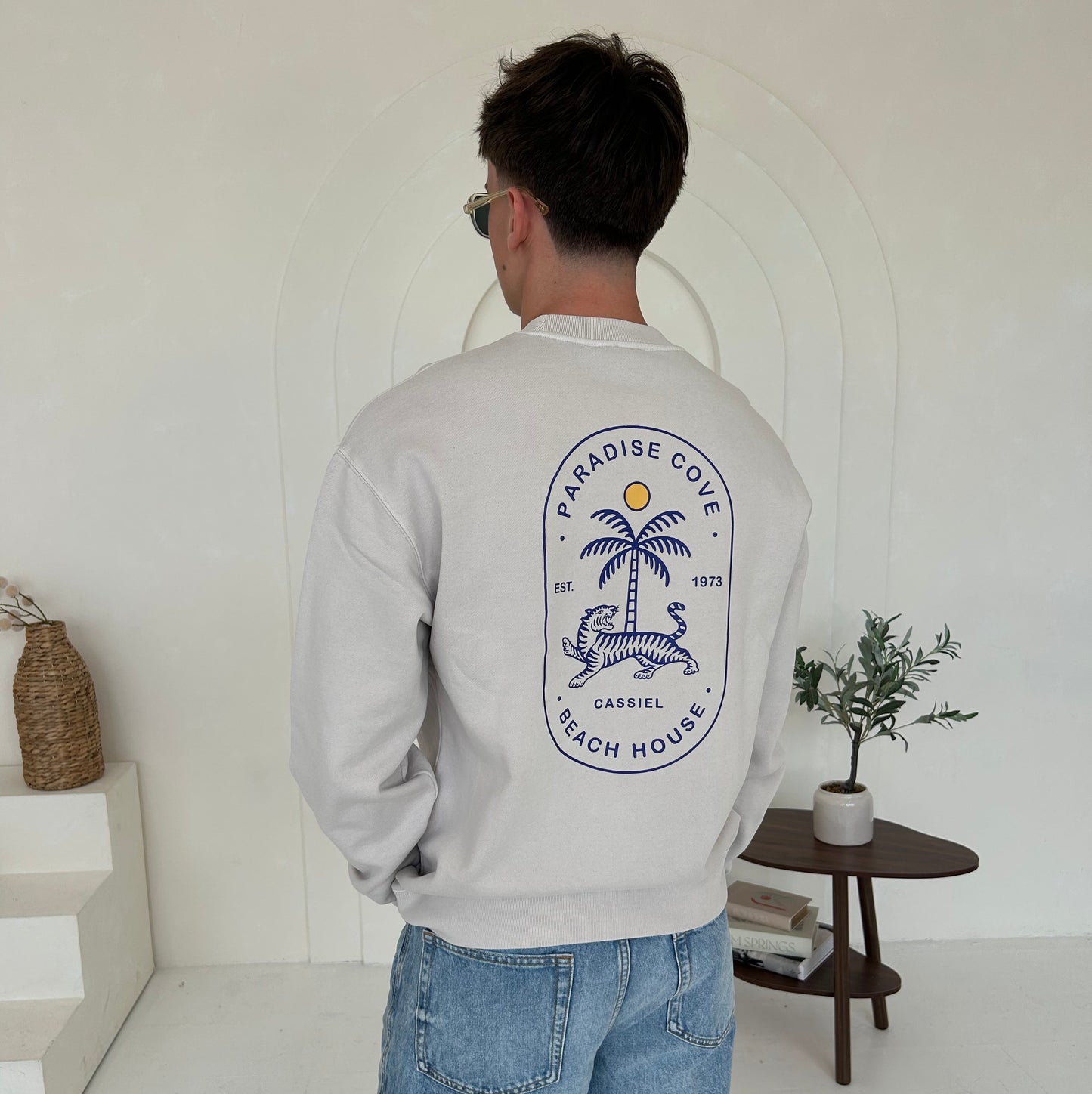 Cassiel Paradise Cove Bone Sweatshirt