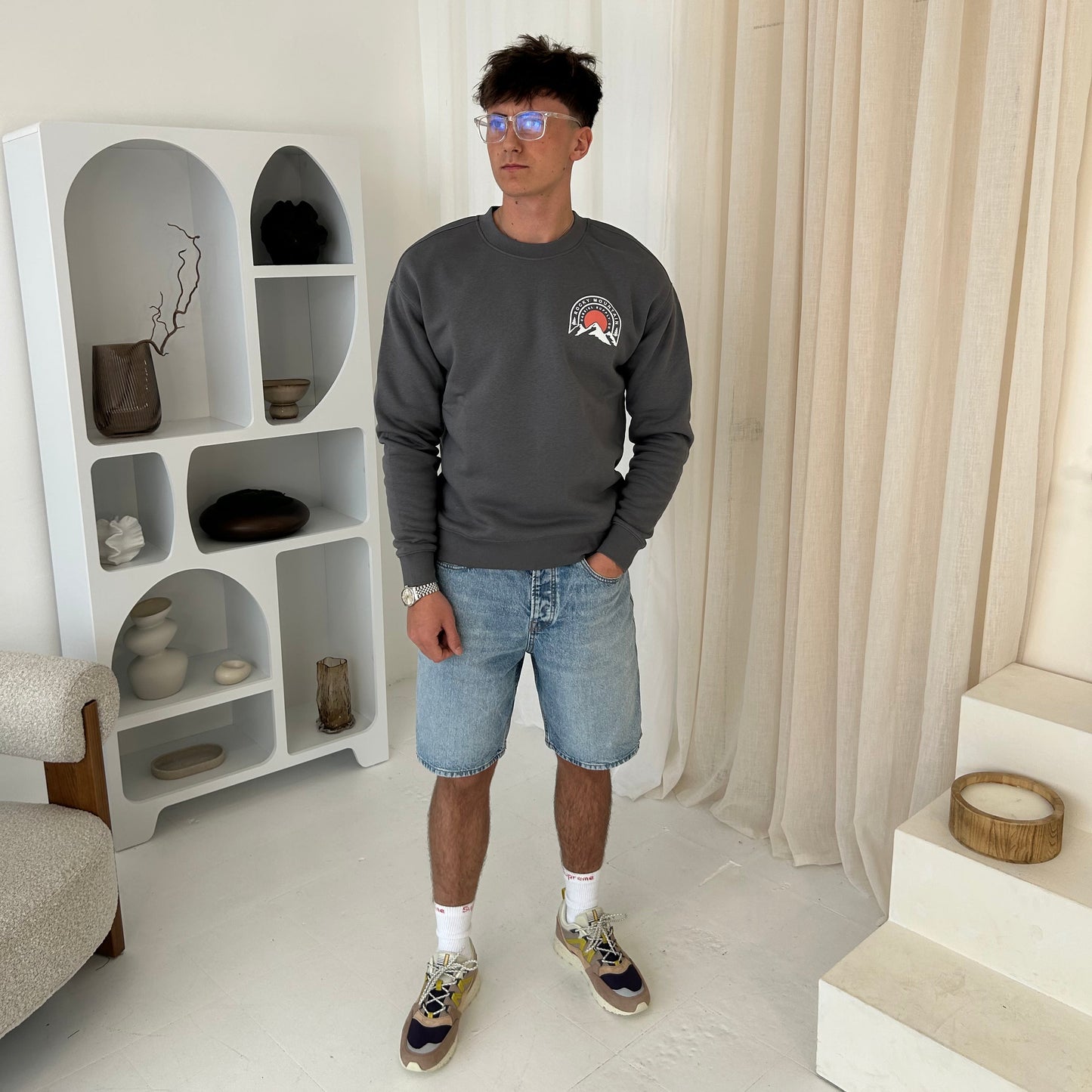 Cassiel Rocky Mountain Grey Sweatshirt