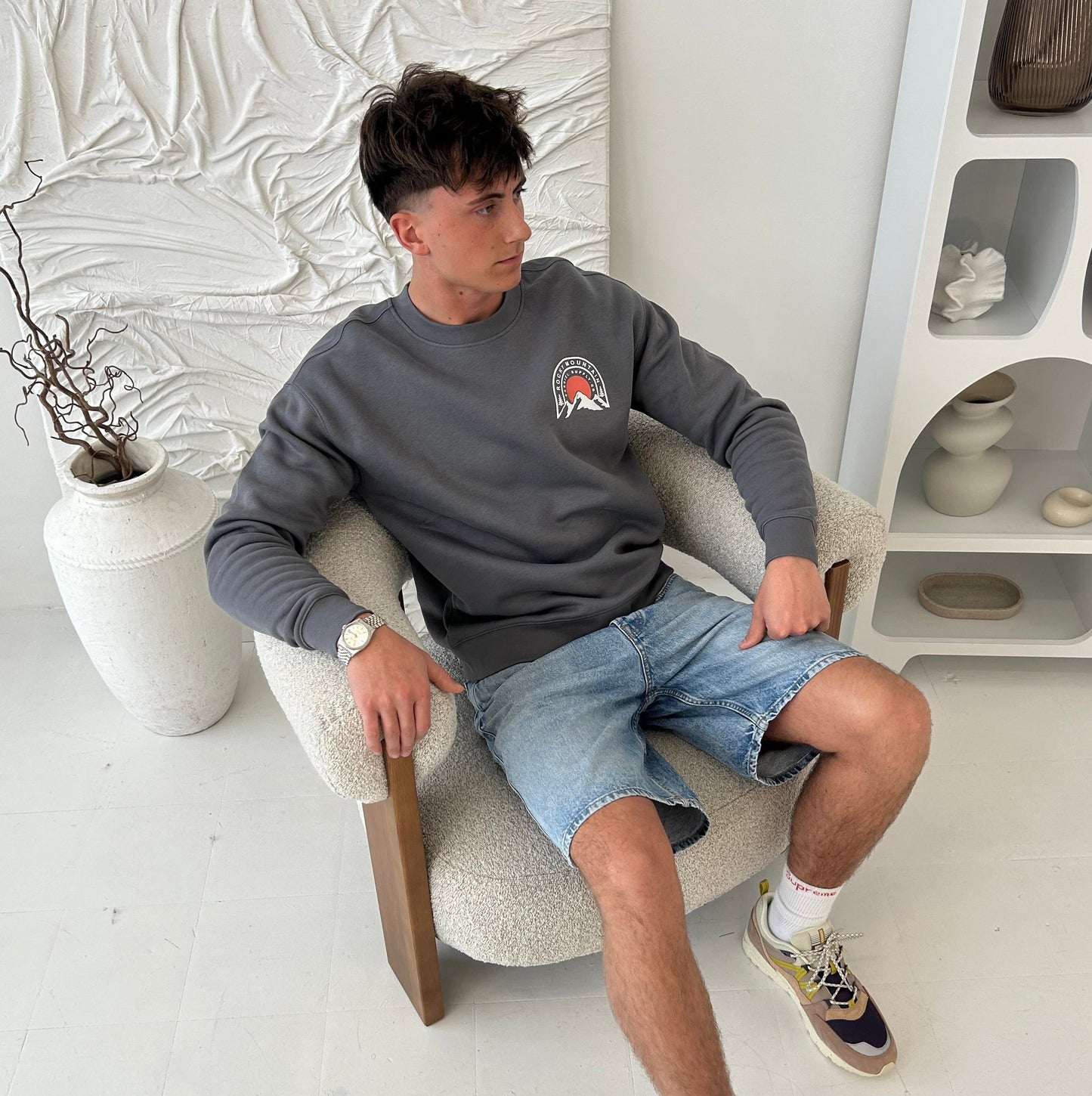 Cassiel Rocky Mountain Grey Sweatshirt