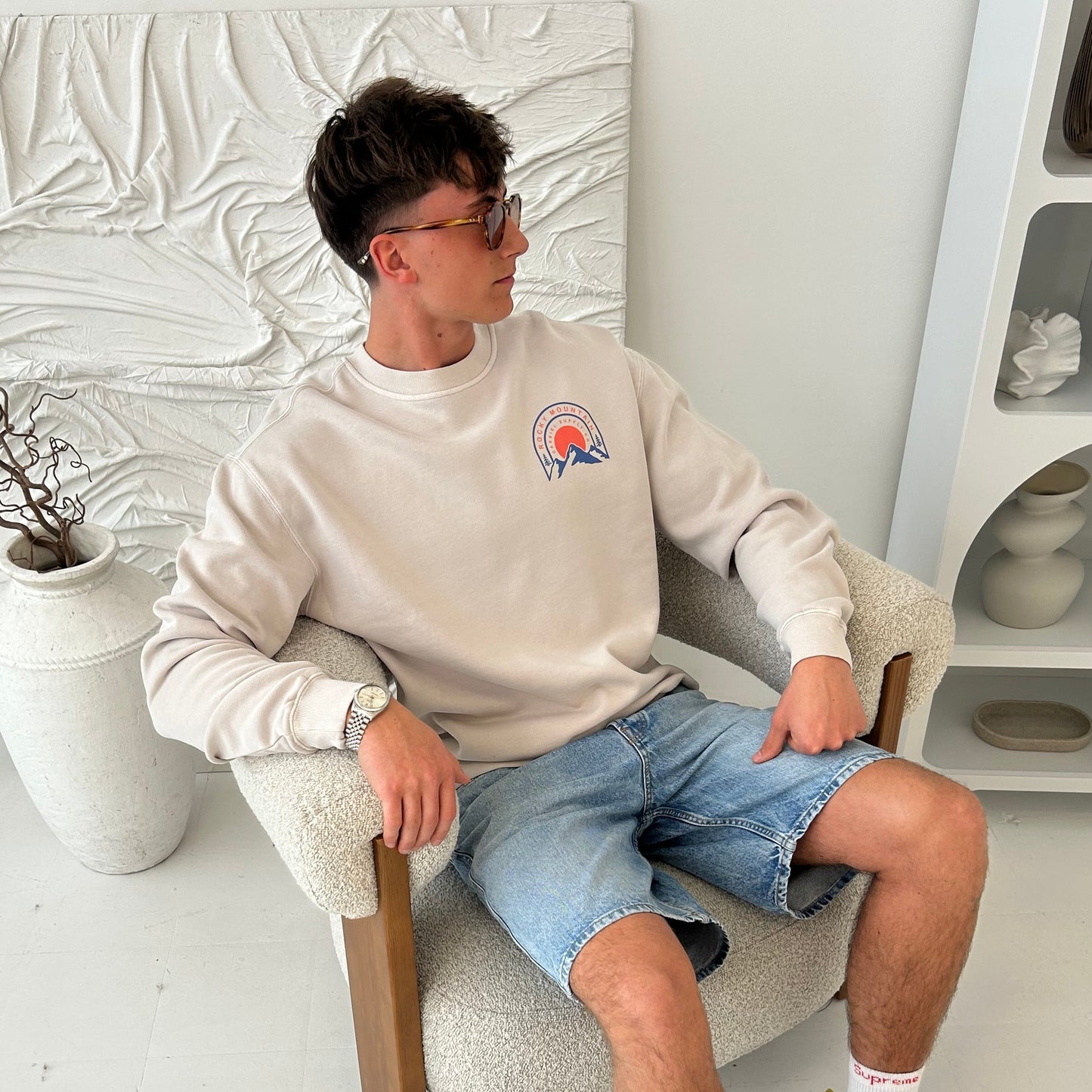 Cassiel Rocky Mountain Bone Sweatshirt