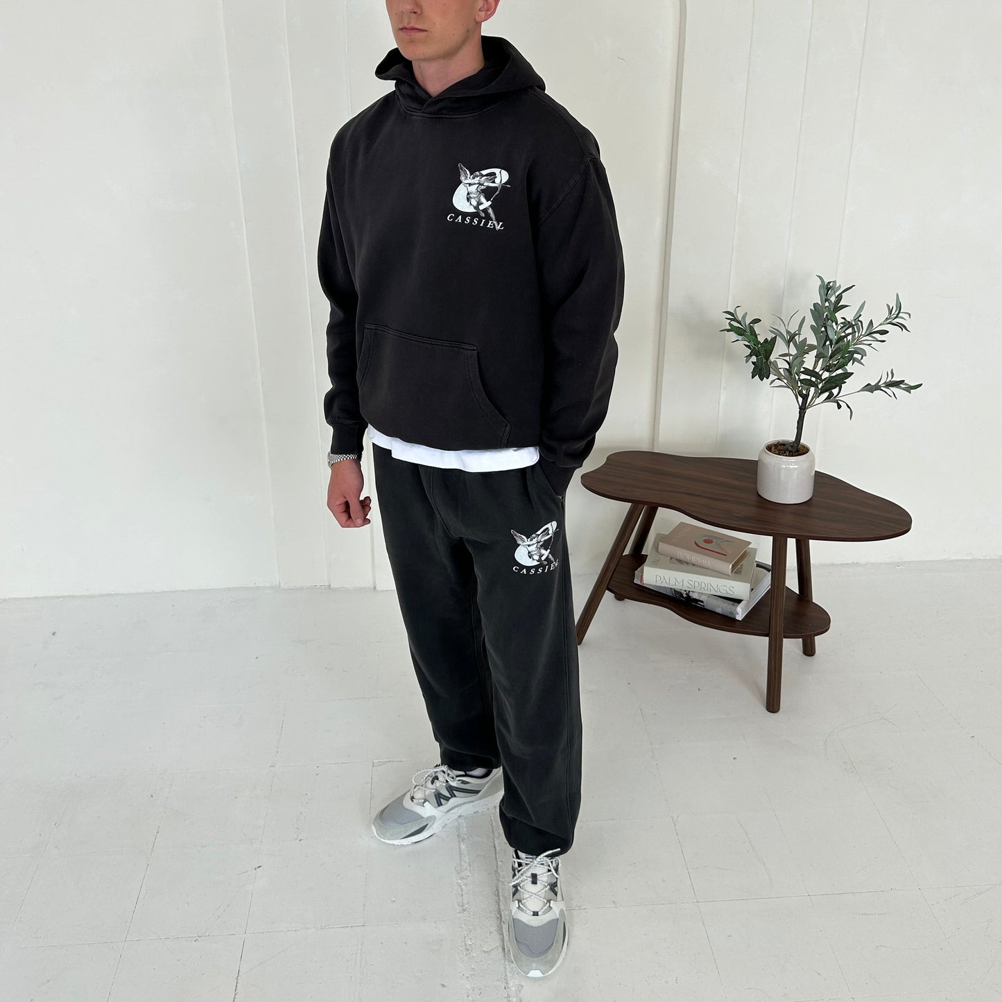 Cassiel Cherub Faded Black Sweatpant