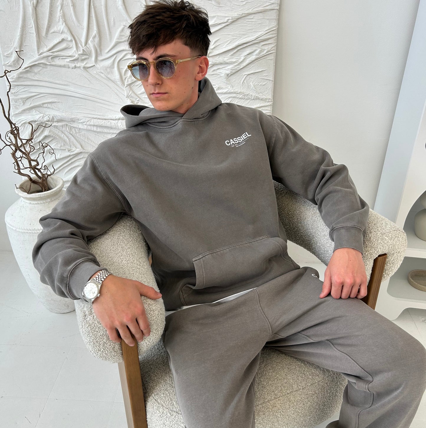 Cassiel For The Chosen Faded Grey Sweatpant