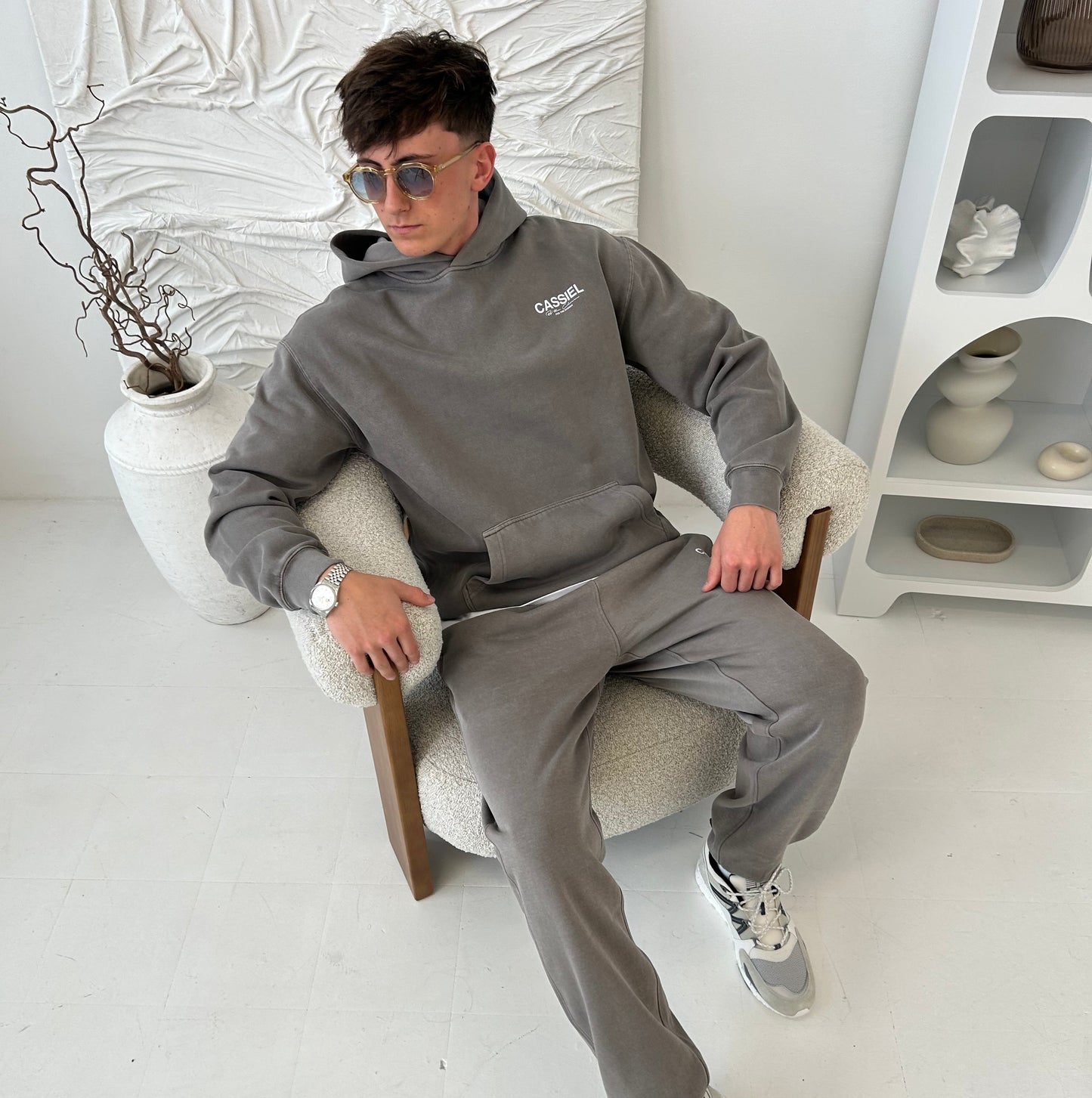 Cassiel For The Chosen Faded Grey Sweatpant