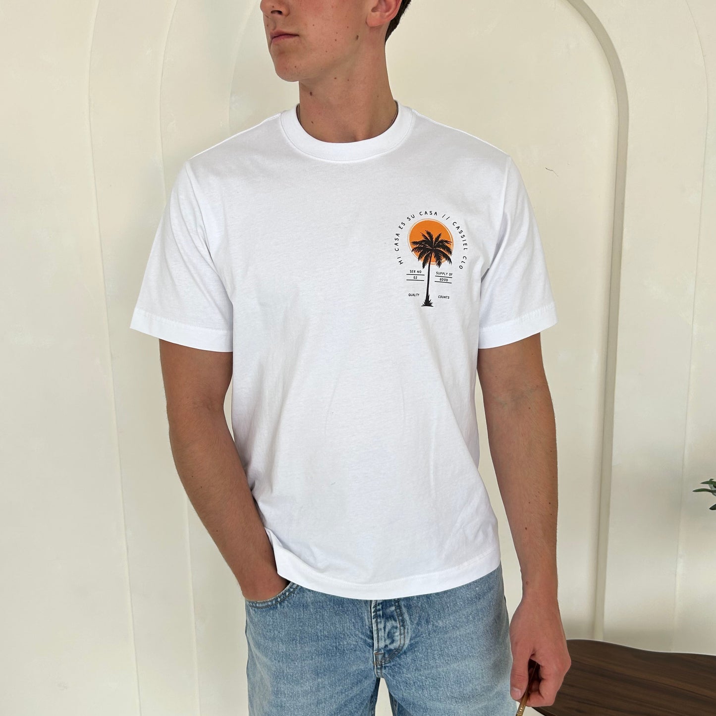 Cassiel Mi Casa Box White Tee