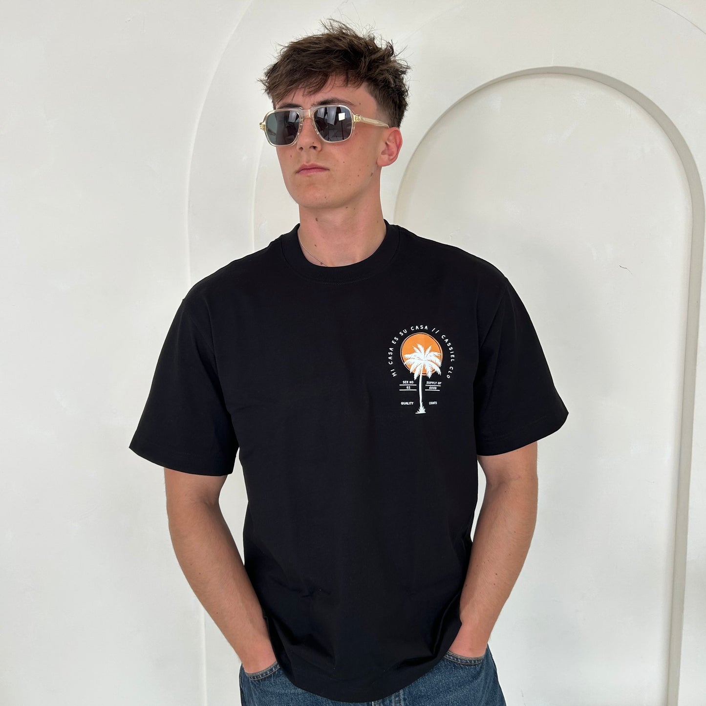 Cassiel Mi Casa Box Black Tee