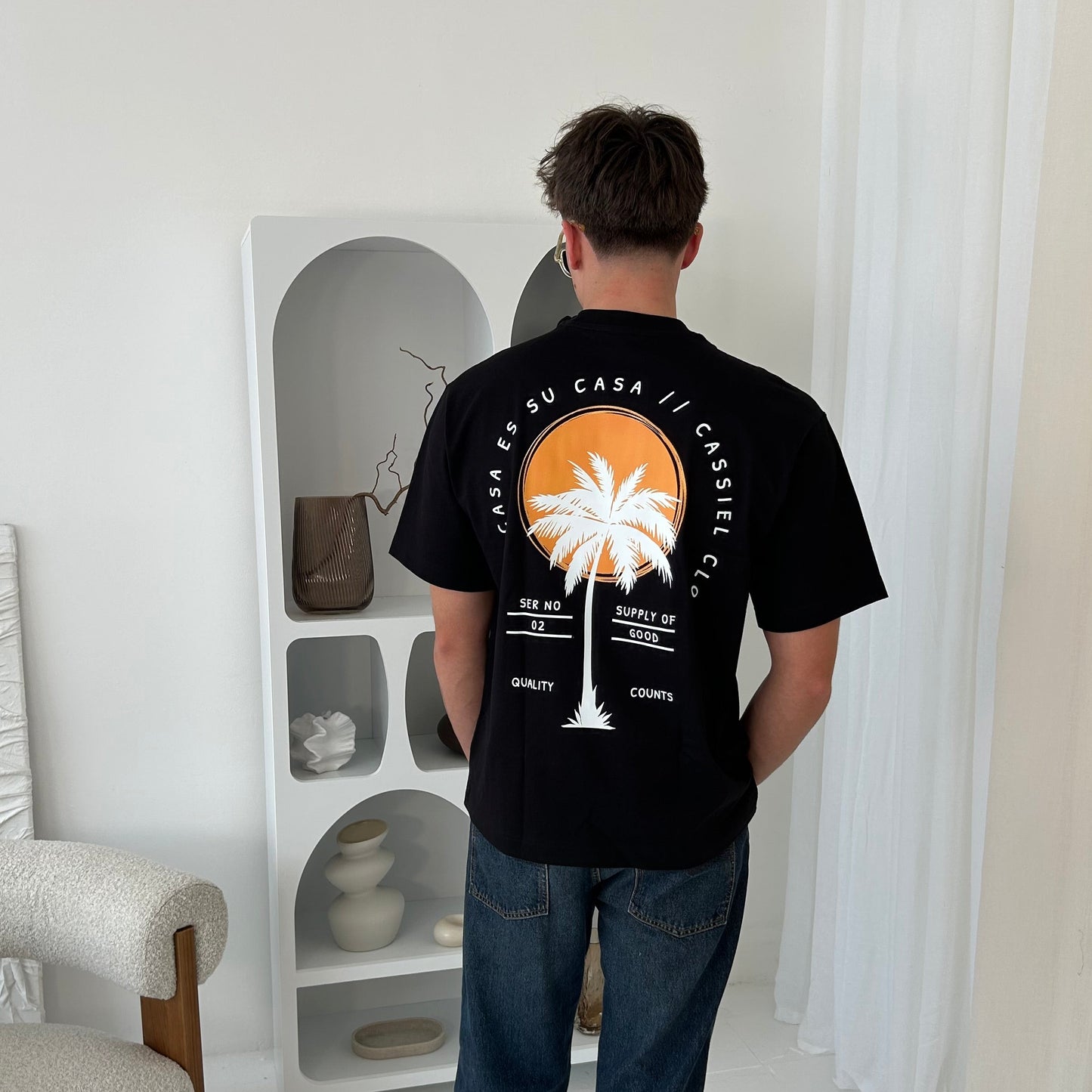 Cassiel Mi Casa Box Black Tee