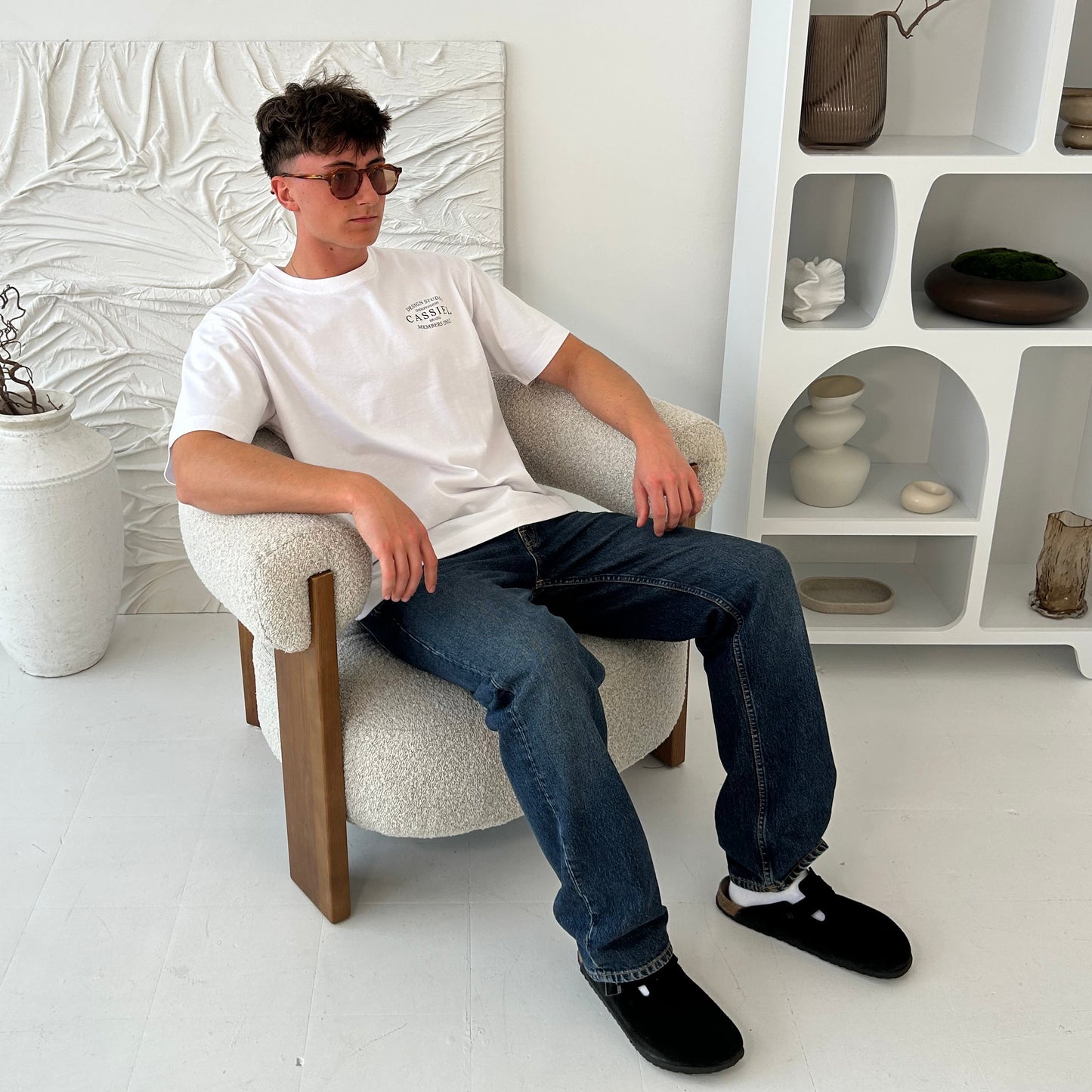 Cassiel Brand Box White Tee