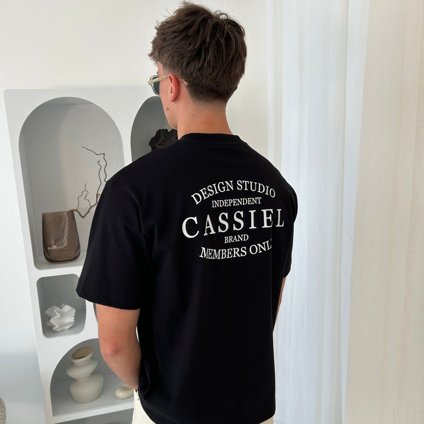 Cassiel Brand Box Black Tee