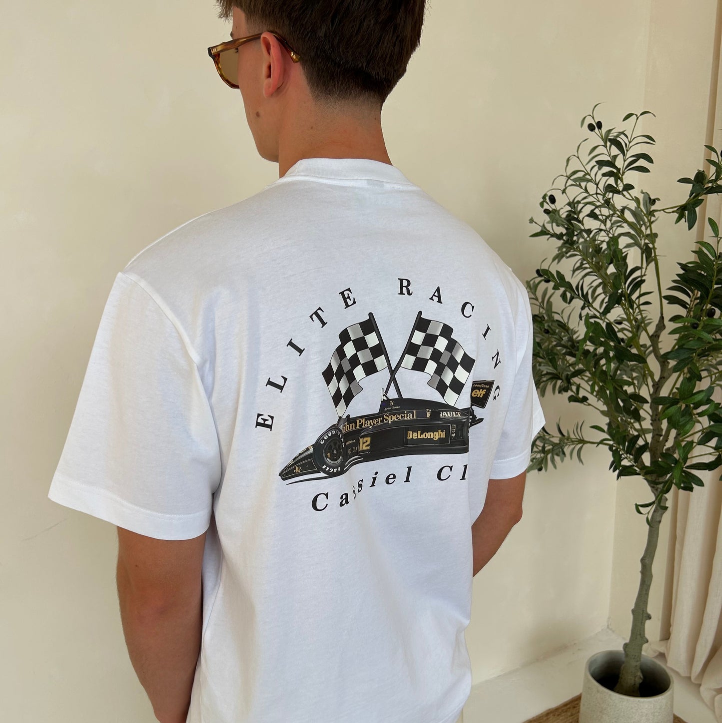 Cassiel Elite Racing Box White Tee