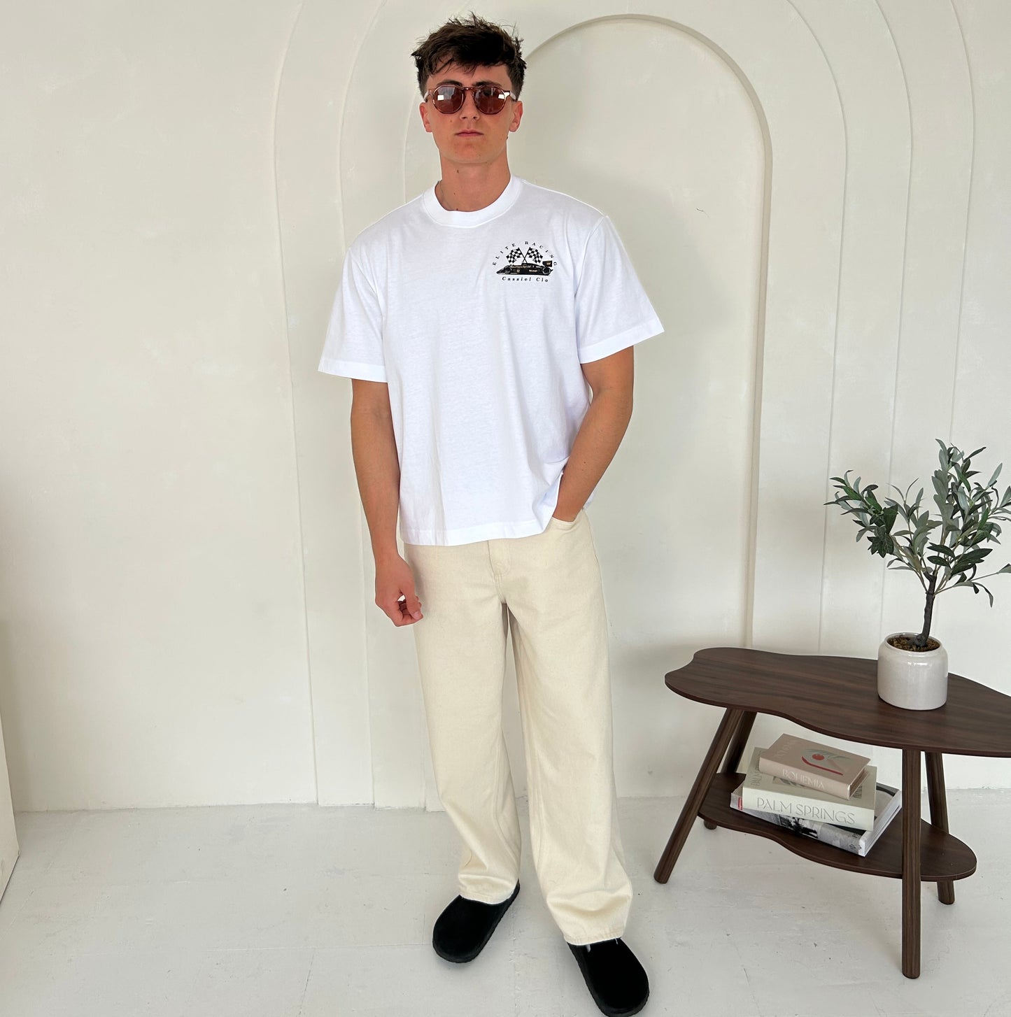 Cassiel Elite Racing Box White Tee