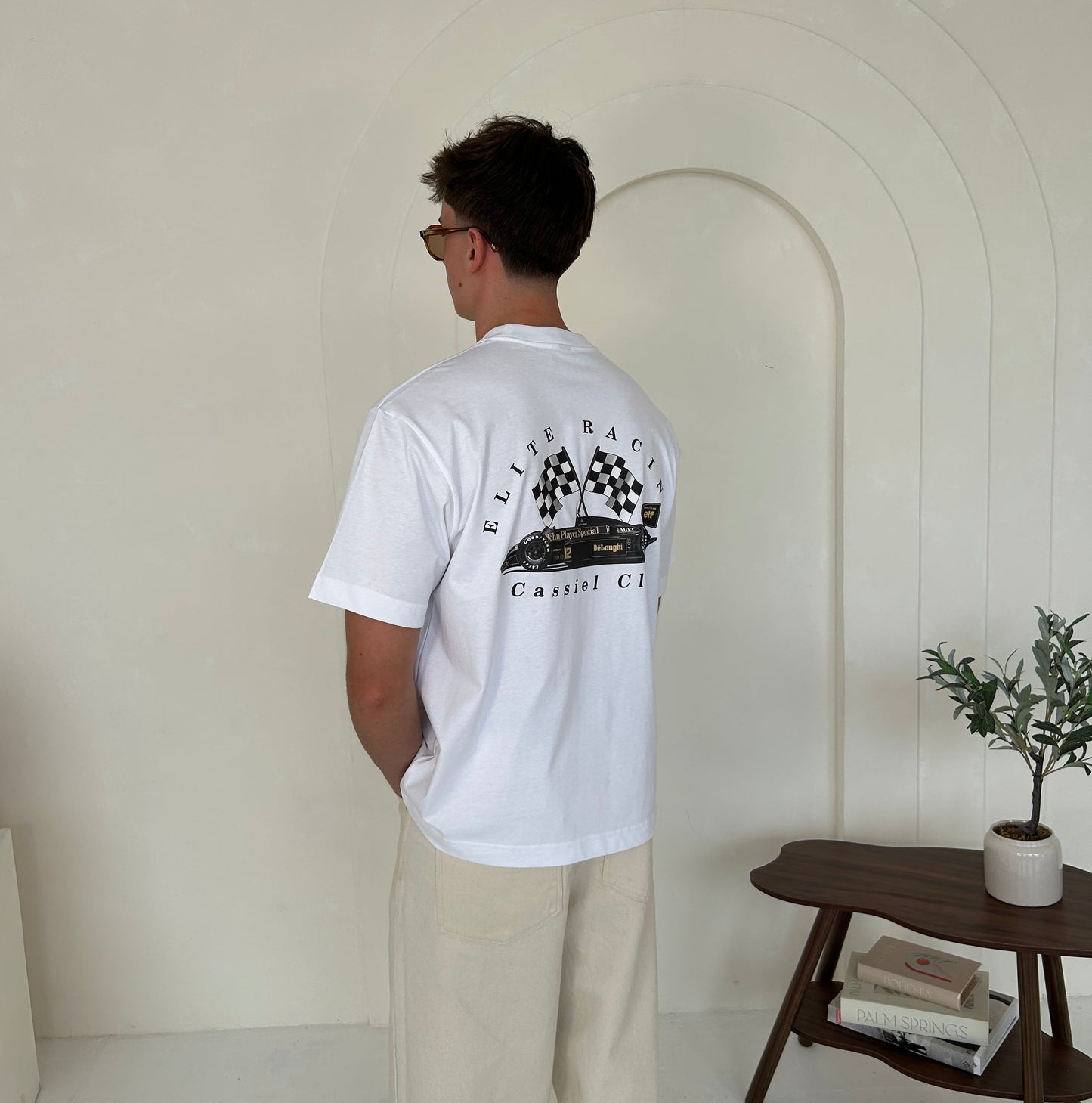 Cassiel Elite Racing Box White Tee