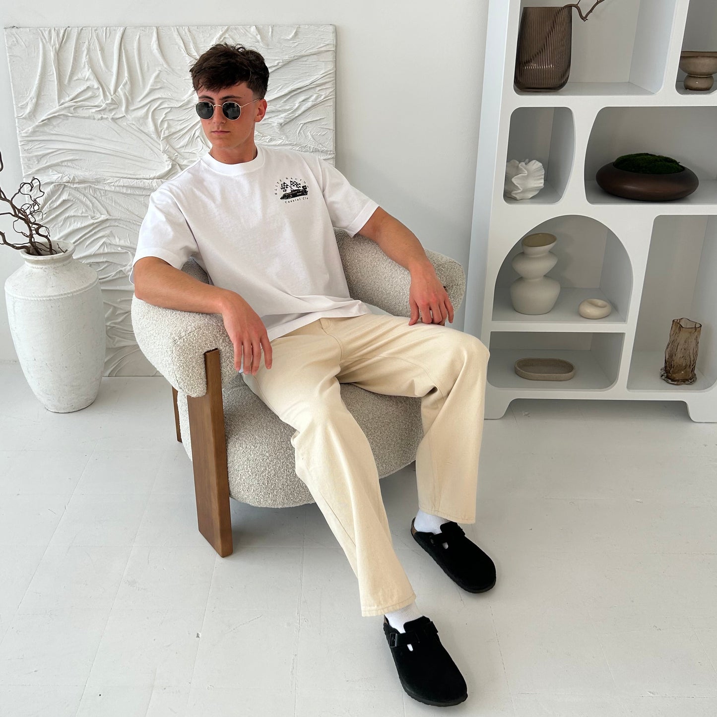 Cassiel Elite Racing Box White Tee