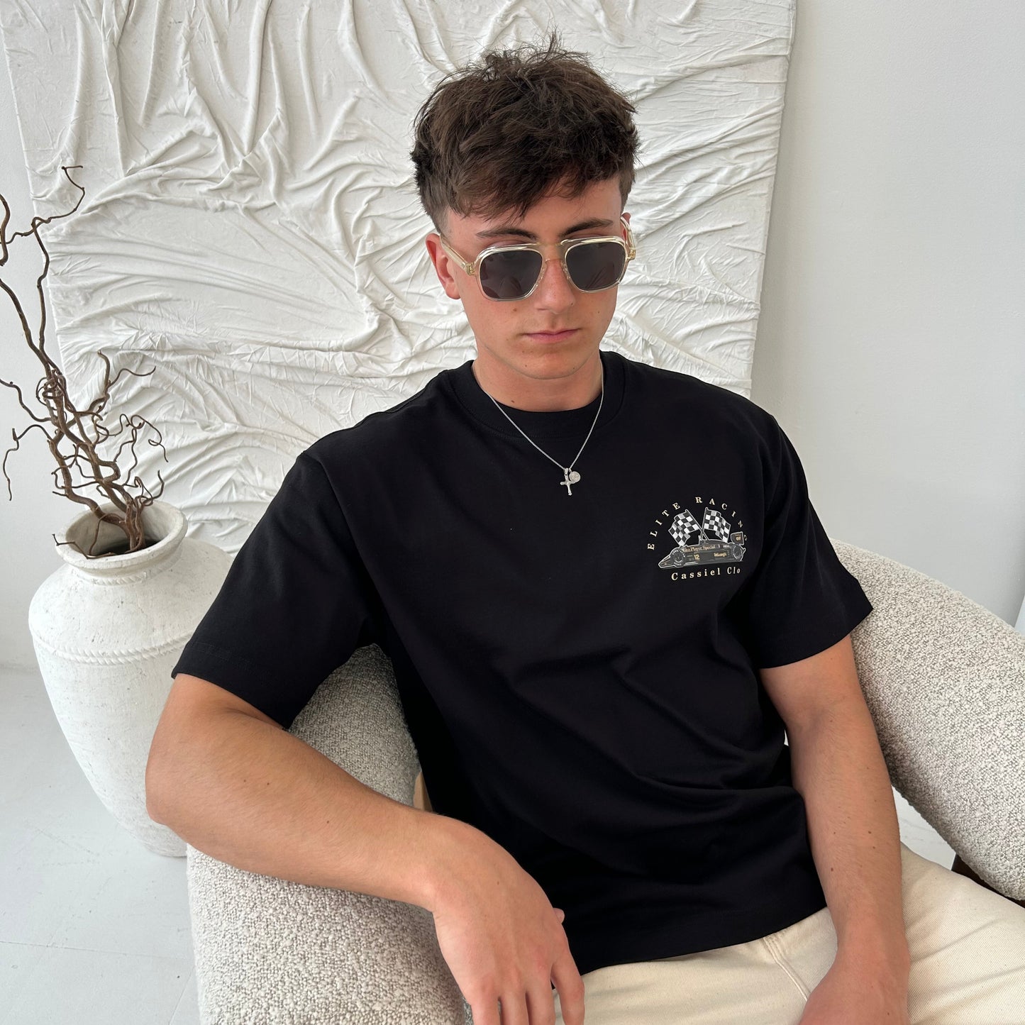 Cassiel Elite Racing Box Black Tee