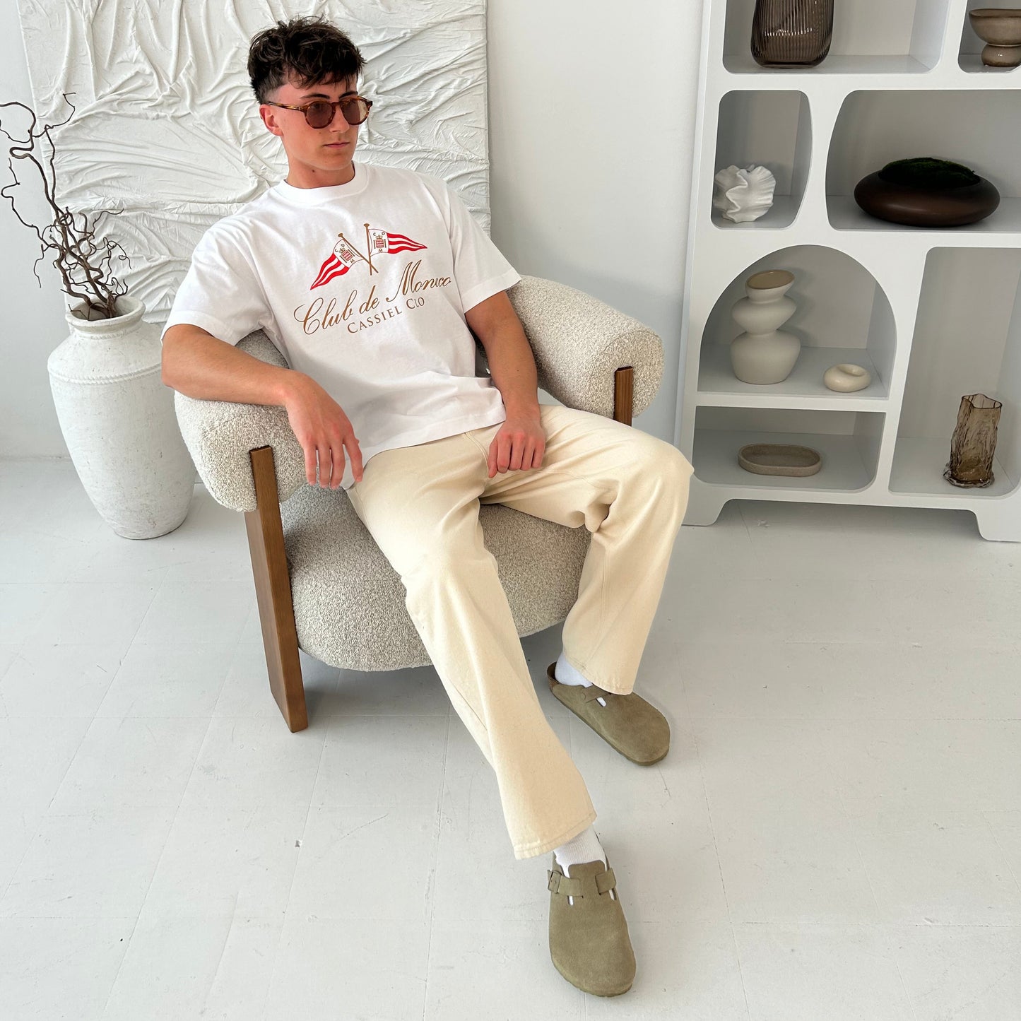 Cassiel Club De Monaco Box White Tee