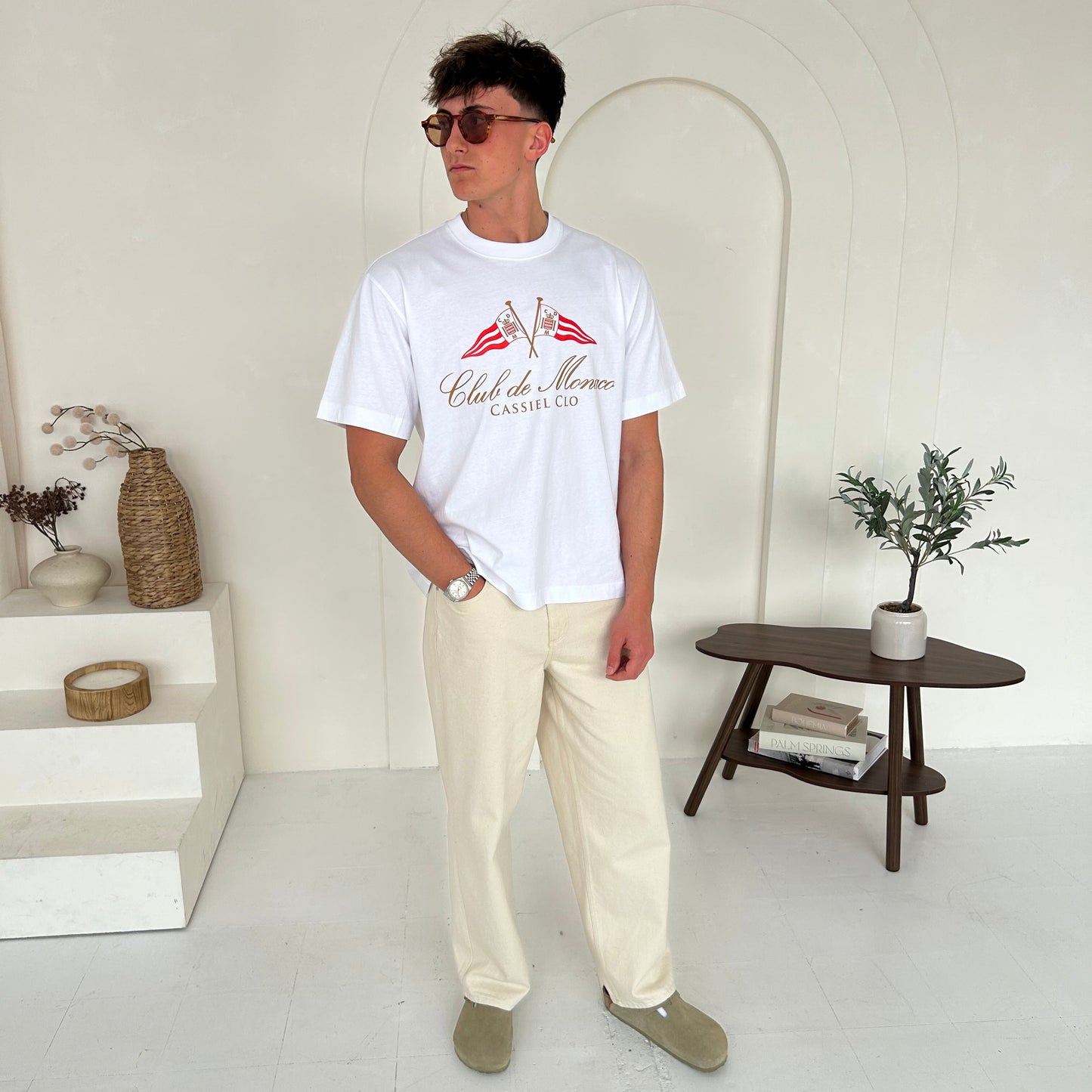 Cassiel Club De Monaco Box White Tee