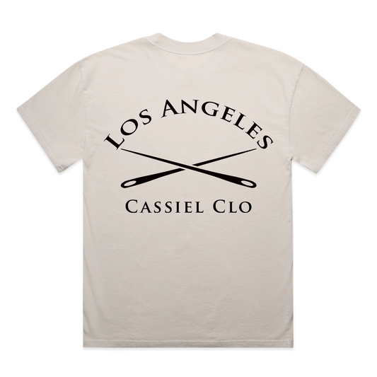 Cassiel Los Angeles Faded Bone Tee