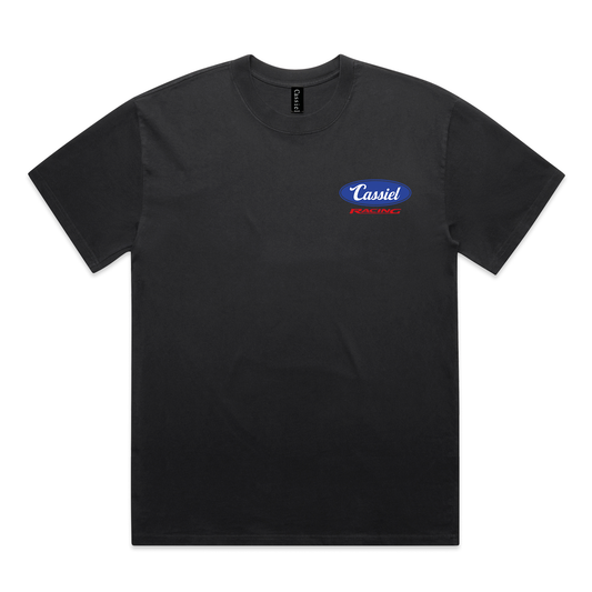 Cassiel Racing Faded Black Tee