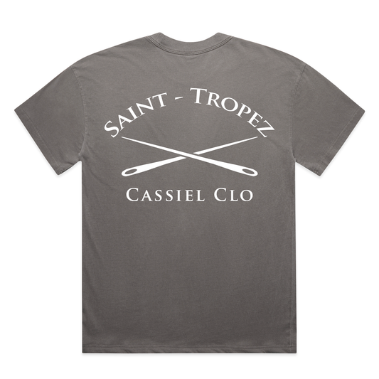 Cassiel Saint Tropez Faded Grey Tee