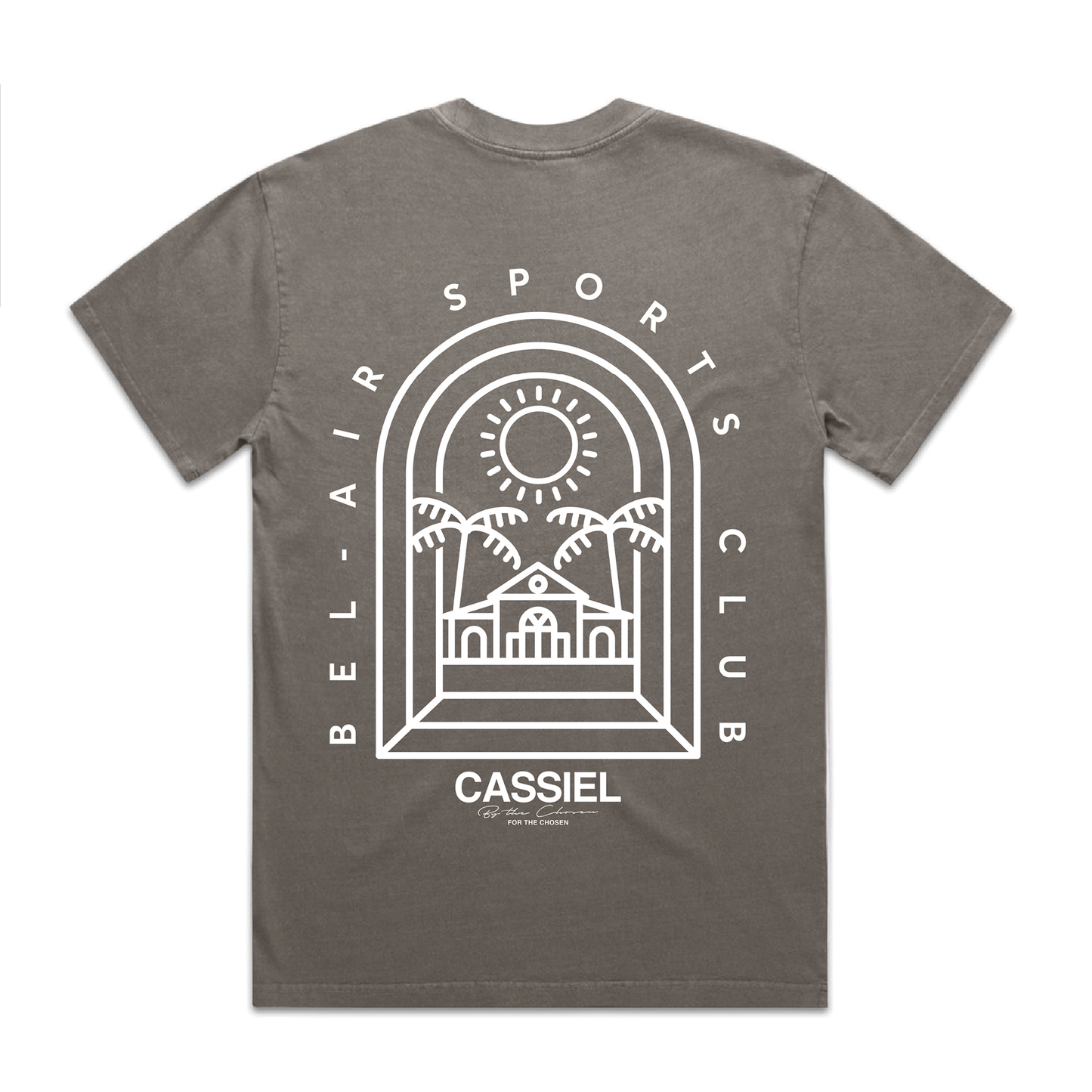 Cassiel Bel Air Sports Club Faded Grey Tee