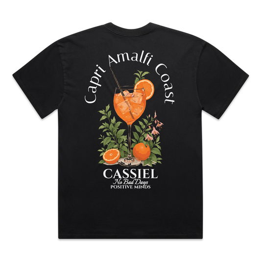 Cassiel Capri Faded Black Tee