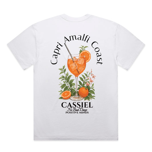 Cassiel Capri Faded White Tee