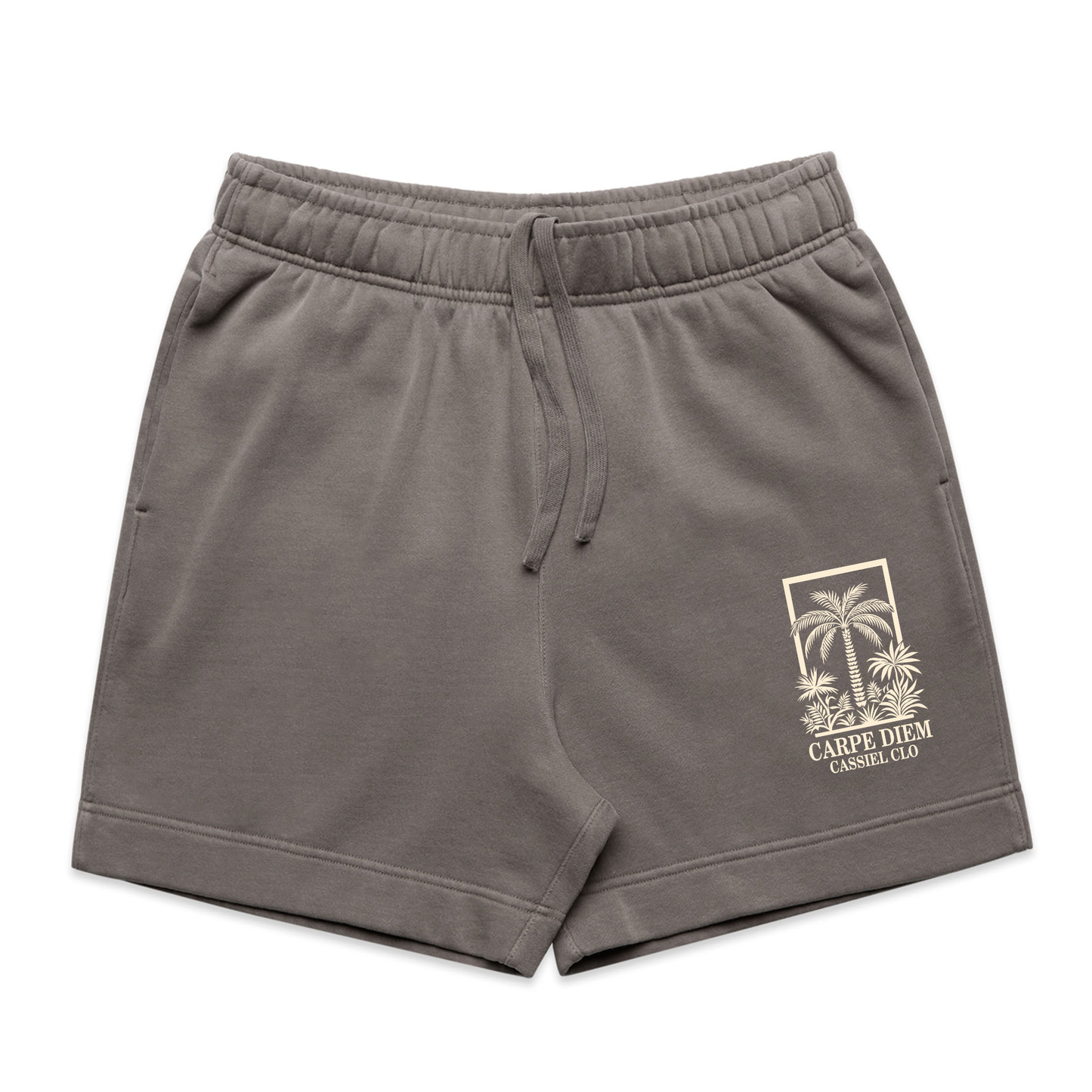 Cassiel Carpe Diem Faded Grey Sweat Short