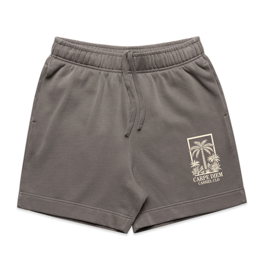 Cassiel Carpe Diem Faded Grey Sweat Short