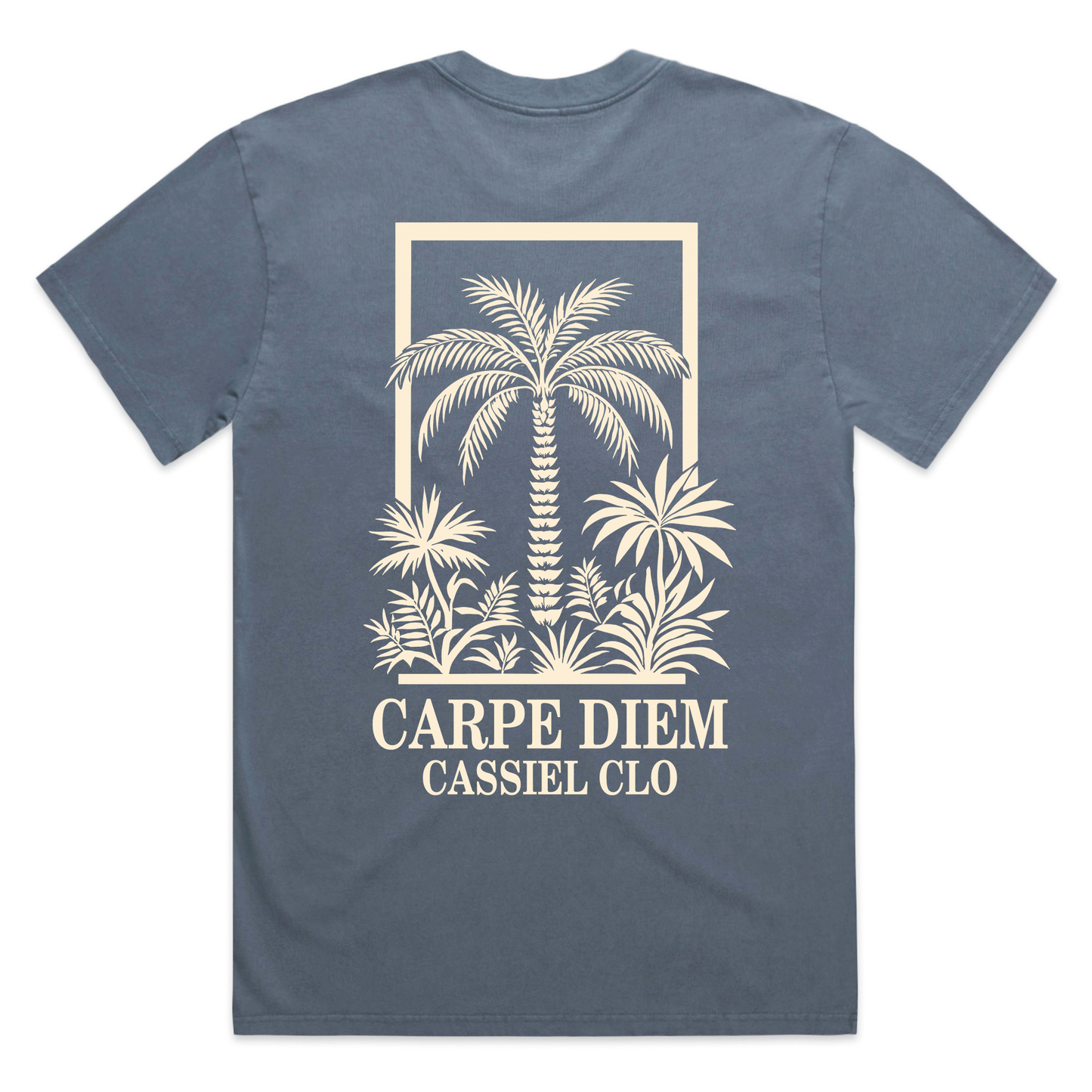 Cassiel Carpe Diem Faded Indigo Tee