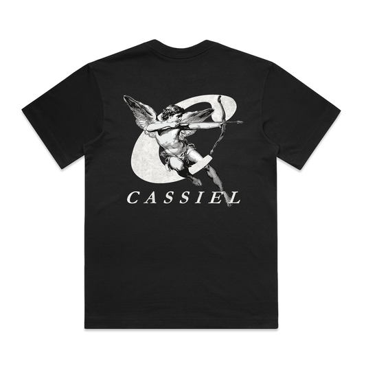 Cassiel Cherub Box Black Tee