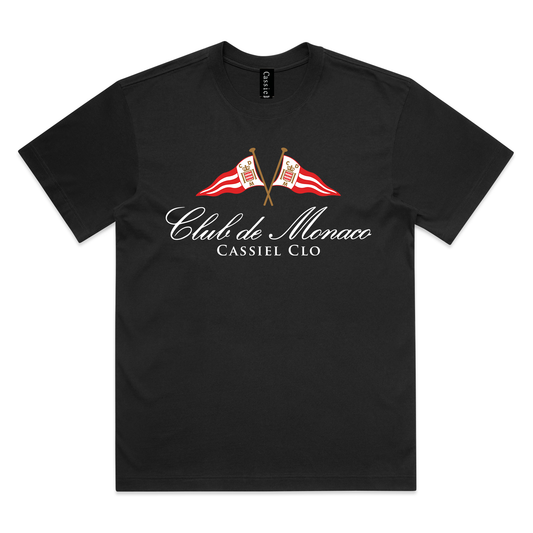 Cassiel Club De Monaco Box Black Tee