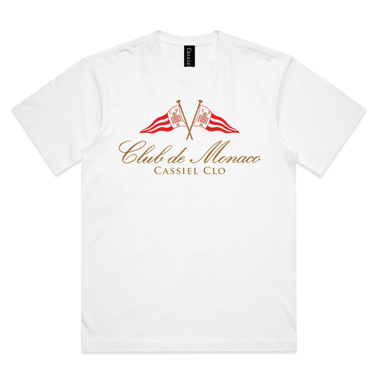 Cassiel Club De Monaco Box White Tee