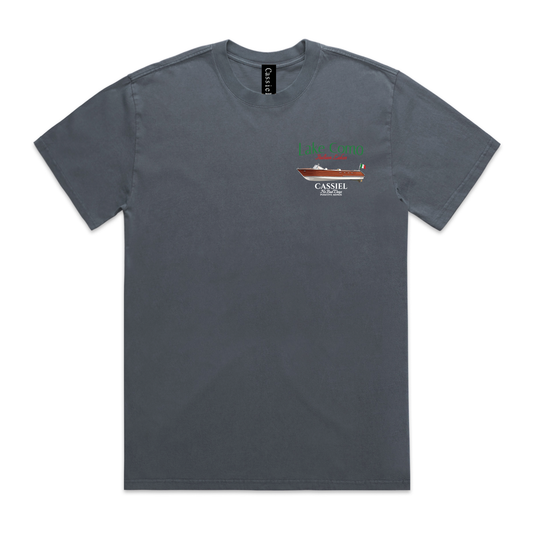 Cassiel Lake Como Faded Indigo Tee