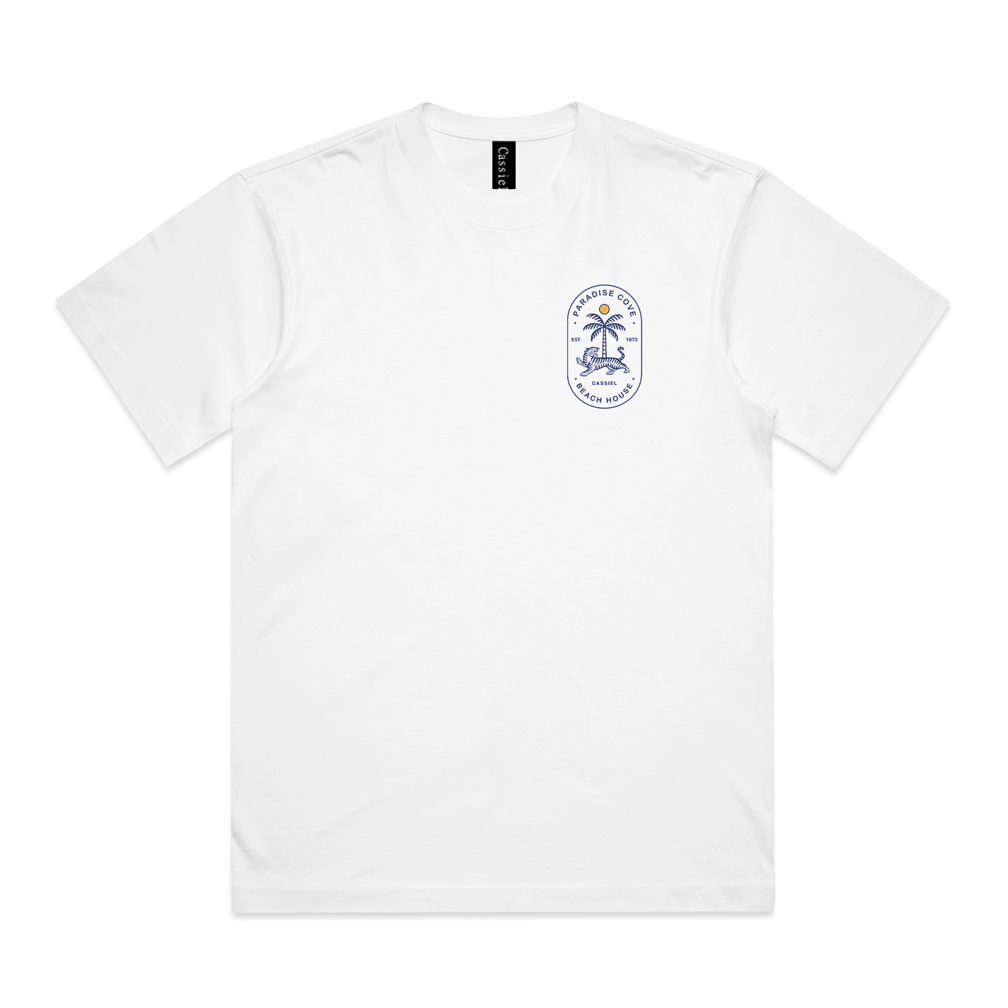 Cassiel Paradise Cove Box White Tee