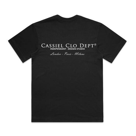 Cassiel Dept Box Black Tee