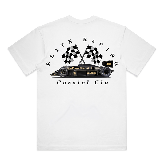 Cassiel Elite Racing Box White Tee