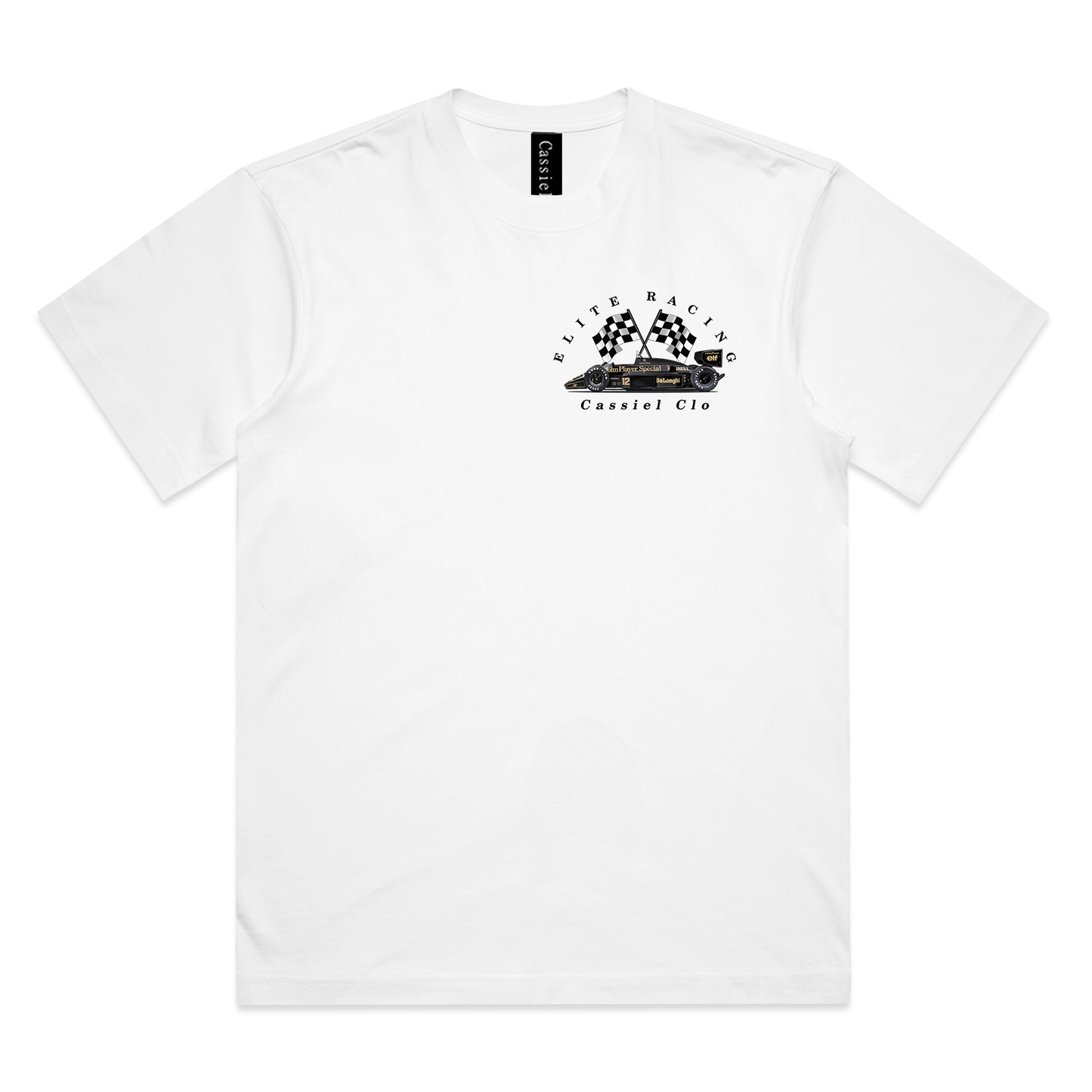 Cassiel Elite Racing Box White Tee
