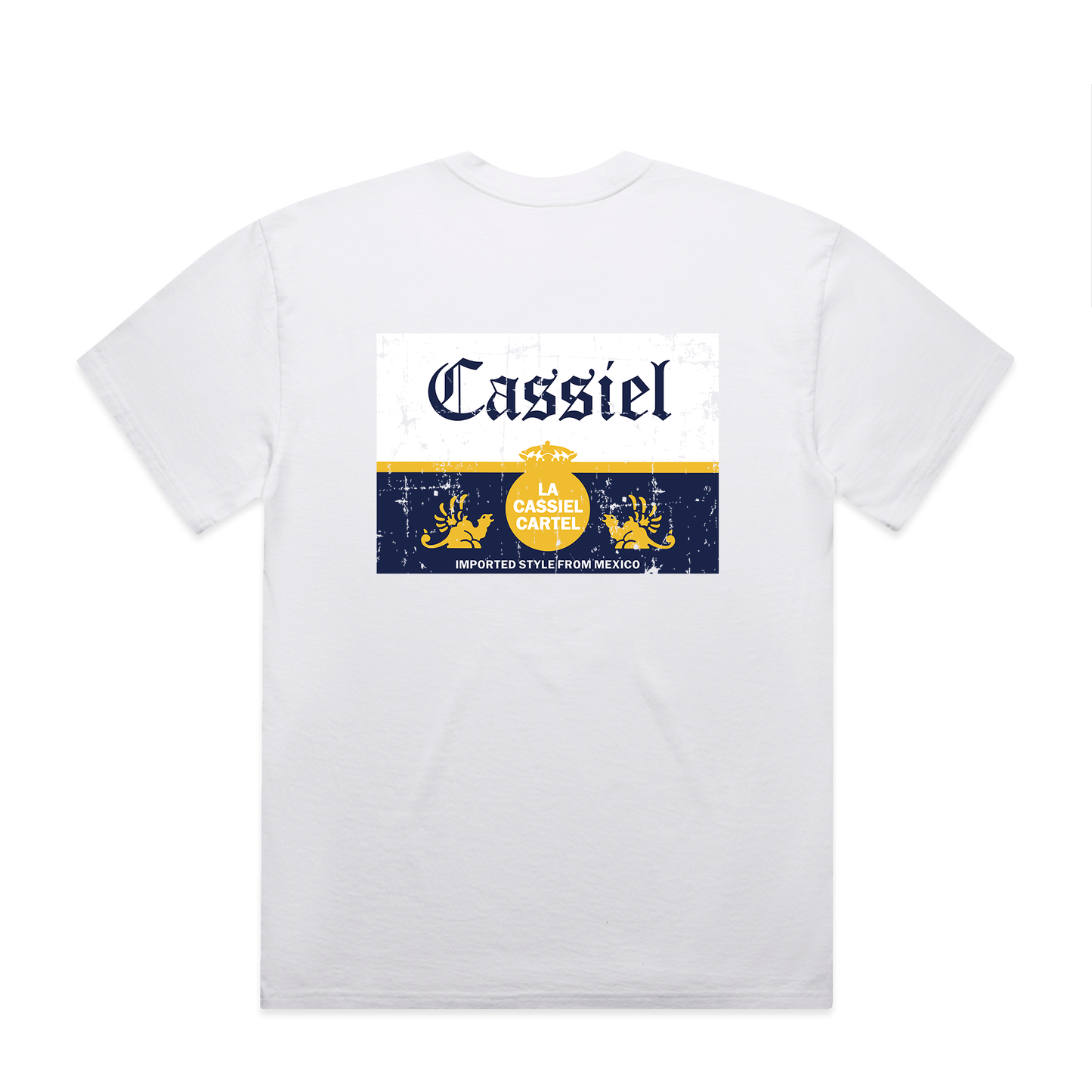Cassiel Mexico Faded White Tee