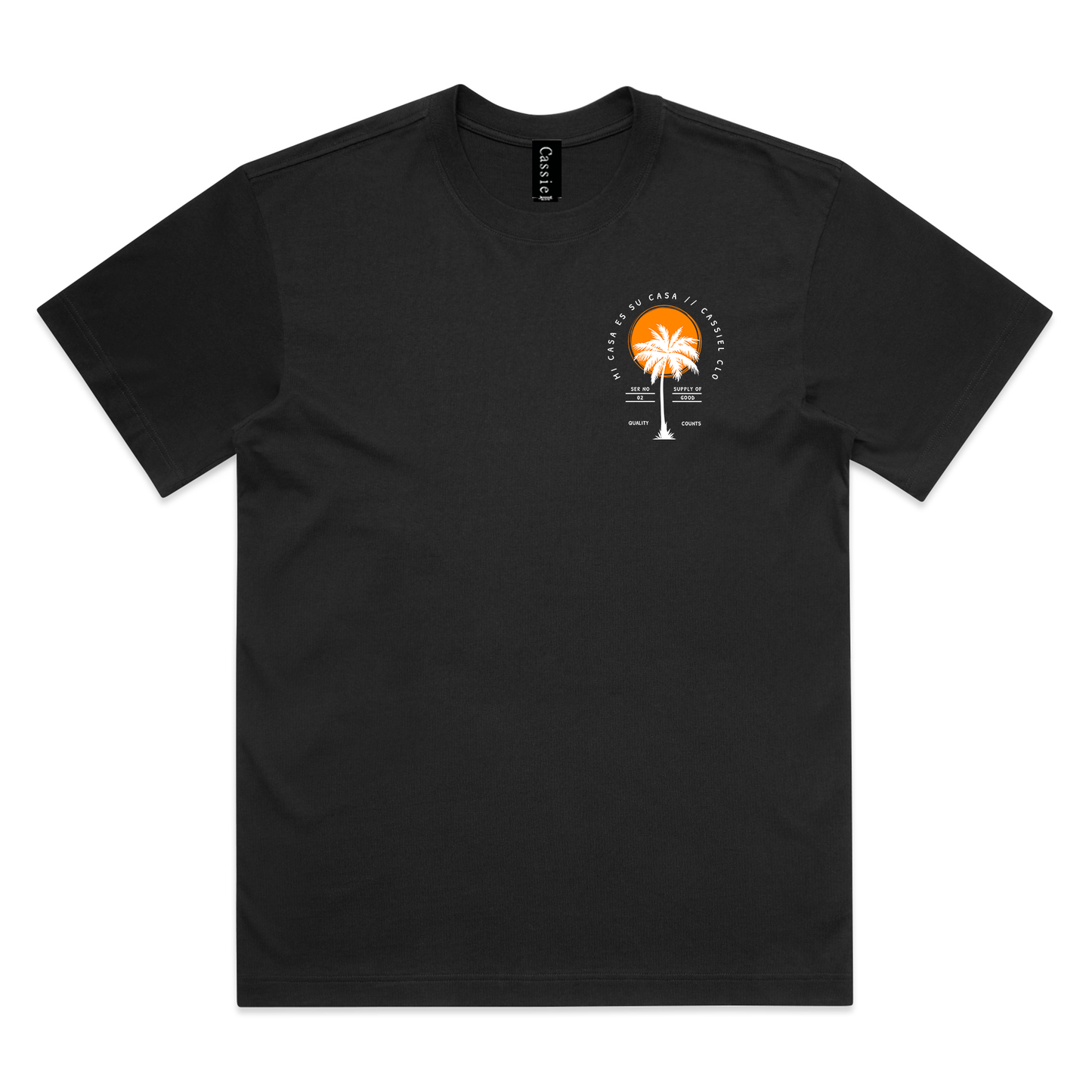Cassiel Mi Casa Box Black Tee