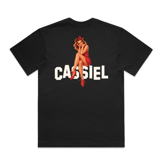 Cassiel Pinup Box Black Tee