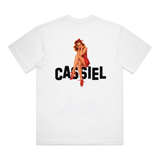 Cassiel Pinup Box White Tee
