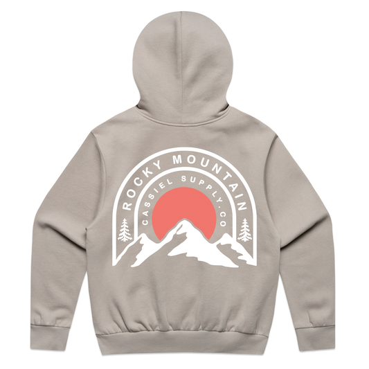Cassiel Rocky Mountain Mushroom Box Hoodie Sweatshirt