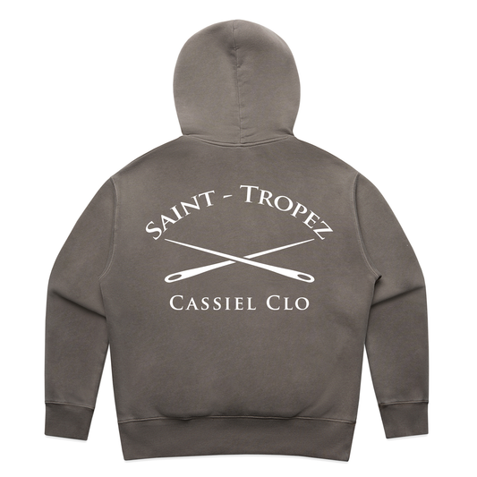 Cassiel Womens Saint Tropez Faded Grey Hoodie