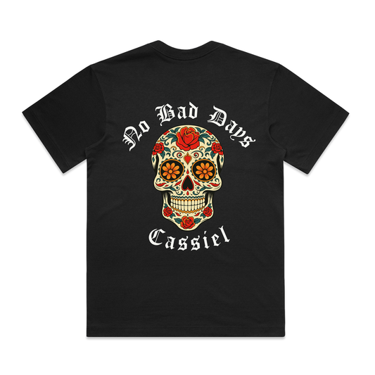 Cassiel Skull Box Black Tee
