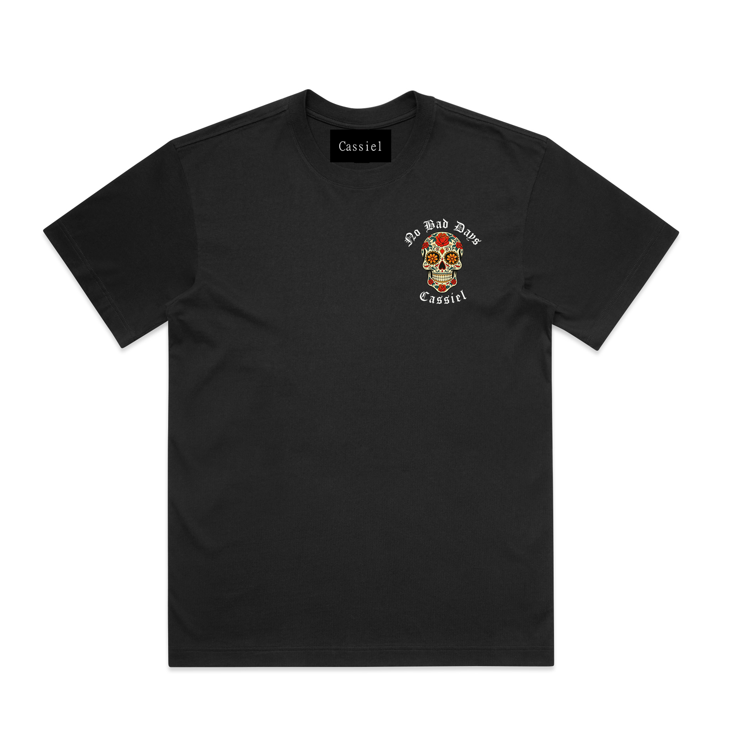 Cassiel Skull Box Black Tee