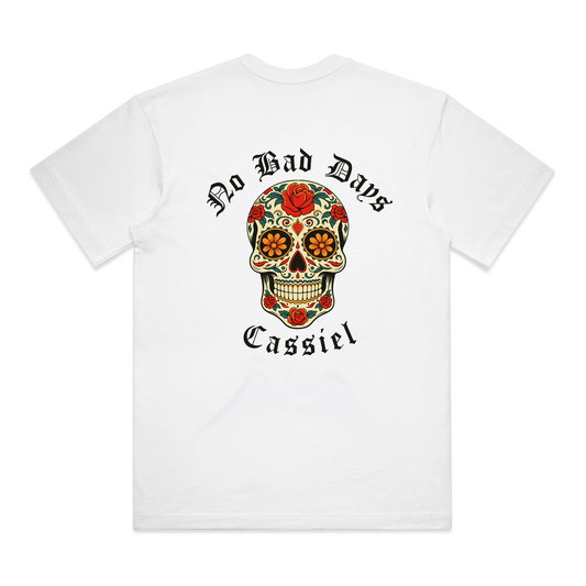 Cassiel Skull Box White Tee